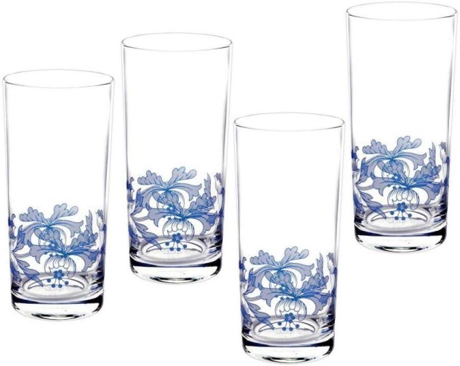 Spode Blue Italian Stemless Glasses 19 Oz