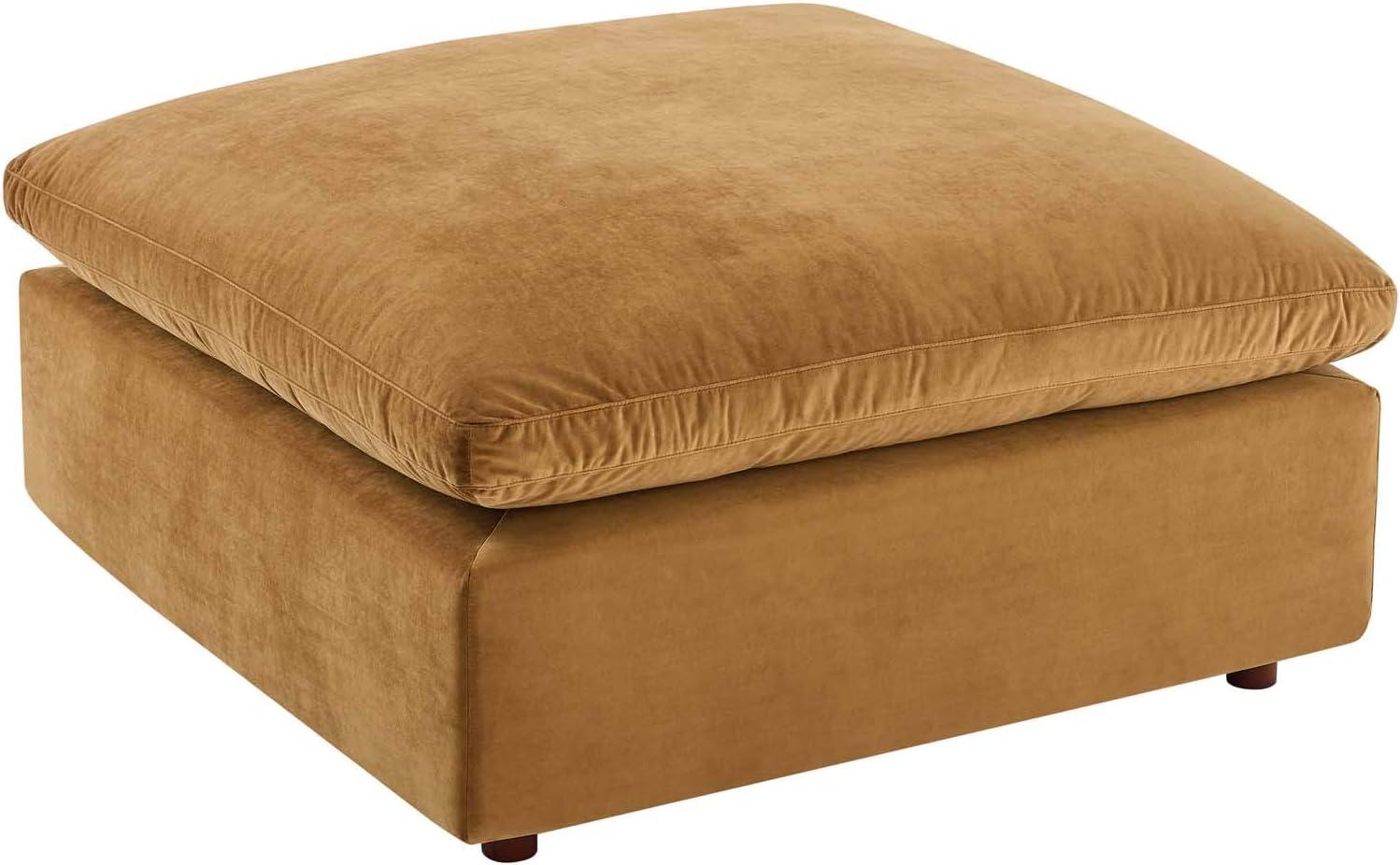 Modway Commix Down Filled Overstuffed Performance Velvet Ottoman