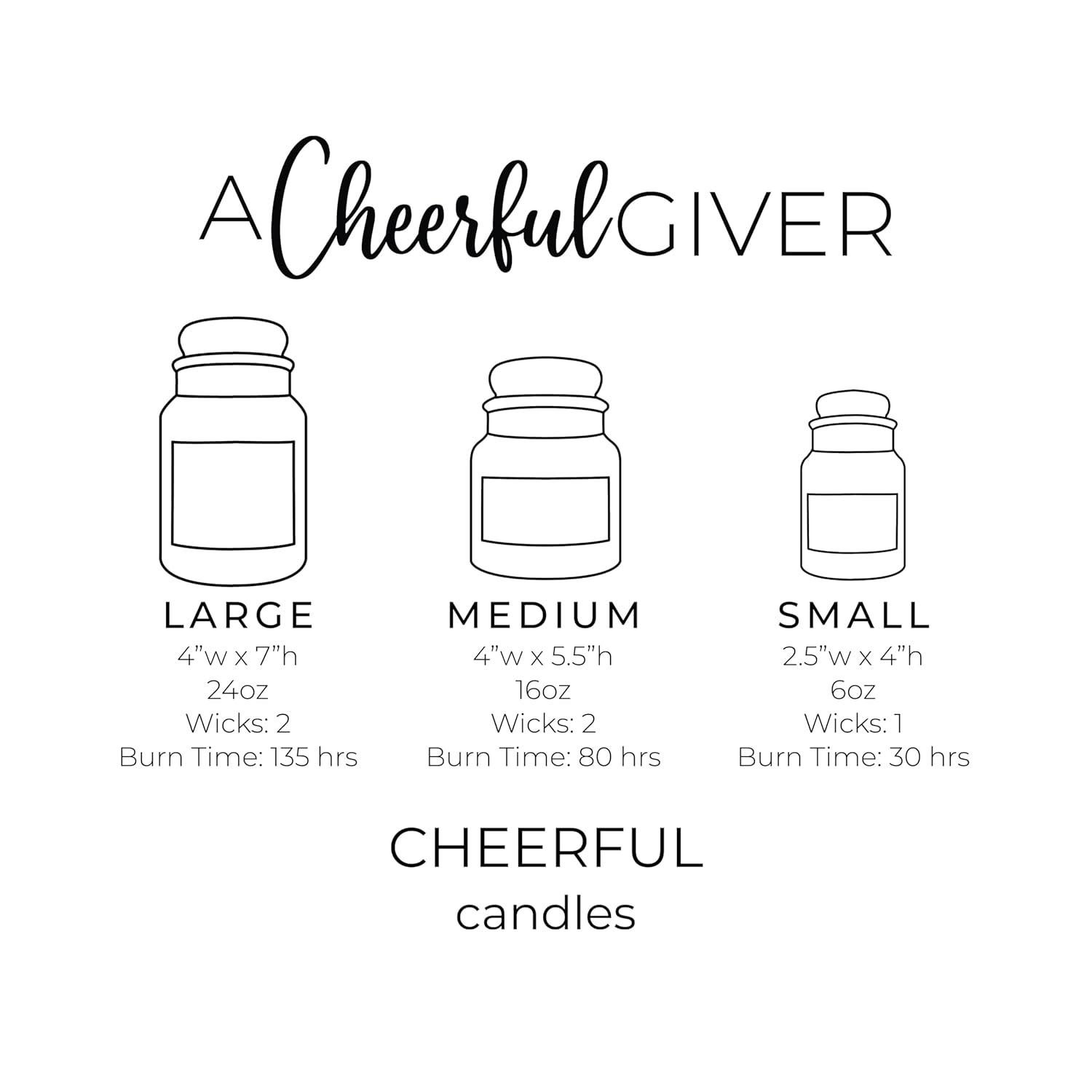 A Cheerful Candle LLC Holiday Homecoming Scented Jar Candle