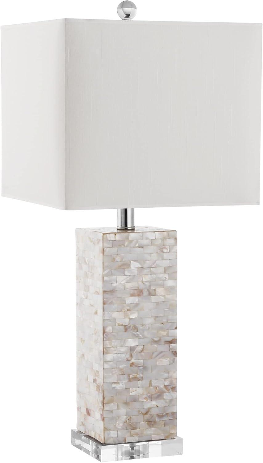 Homer Coastal Shell 26-inch Cream Table Lamp