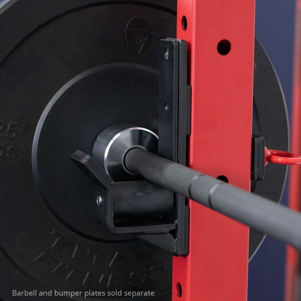 Black Steel Roller J-Hooks for Power Rack Attachment