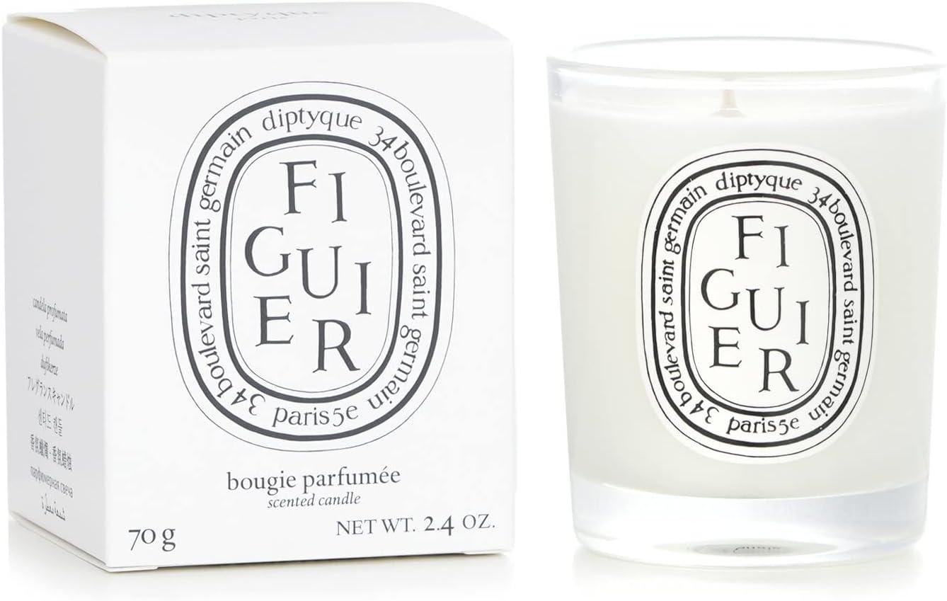 Soy Figuier Scented Candle in Green Glass, 8 oz