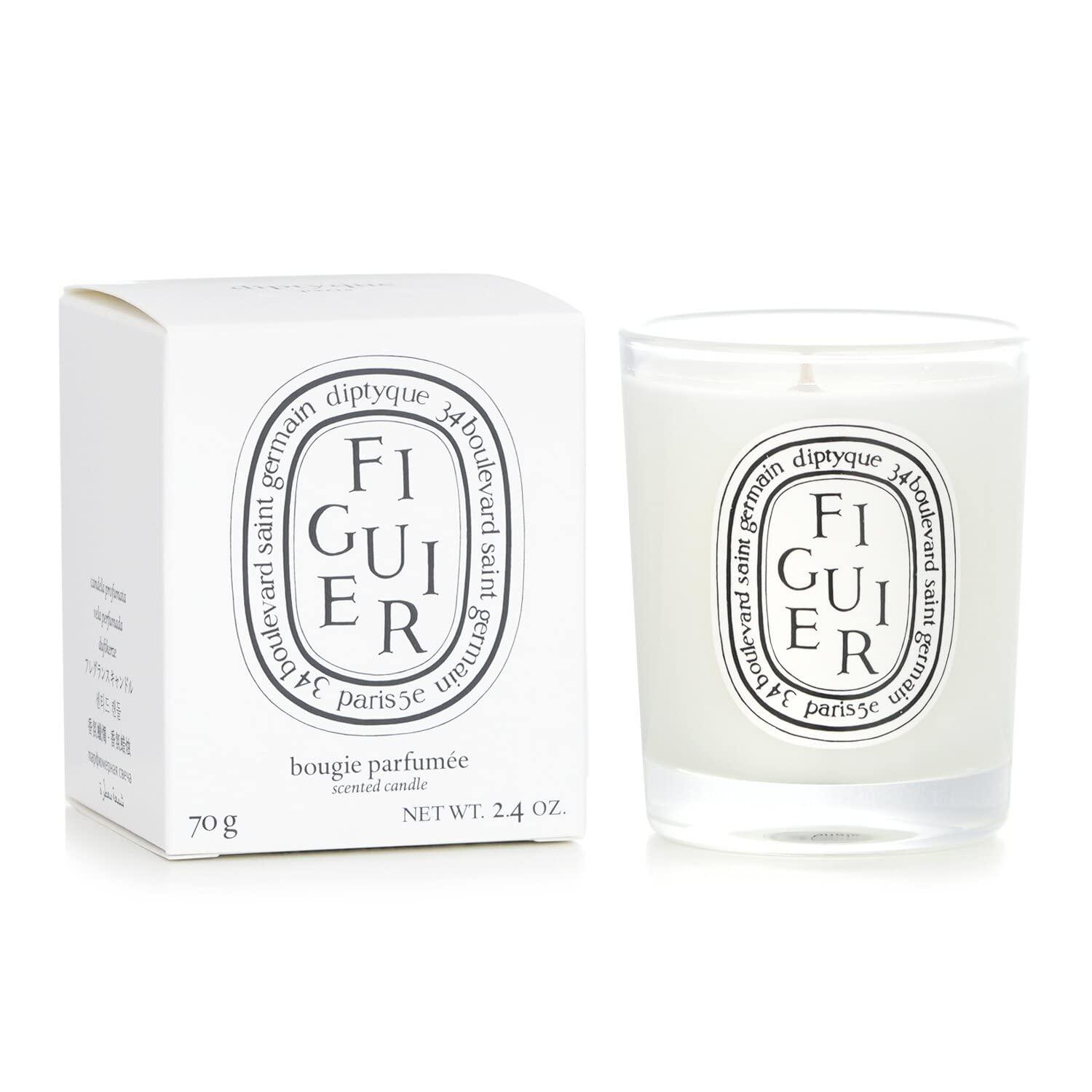 Soy Figuier Scented Candle in Green Glass, 8 oz