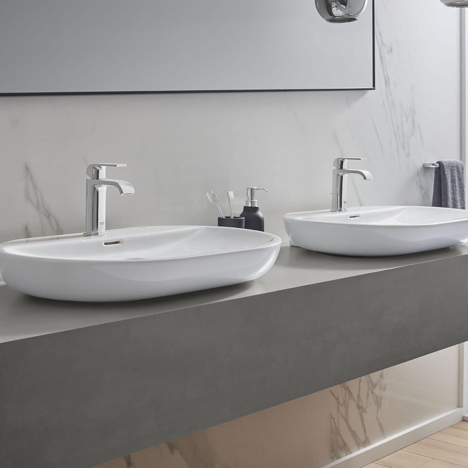 Essence Alpine White Oval Wall Mount Bathroom Sink with Overflow