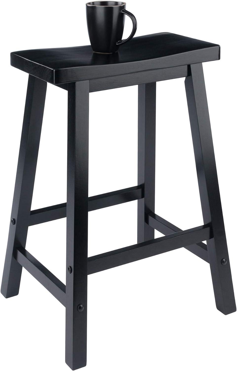 24" Satori Saddle Seat Counter Height Barstool - Winsome