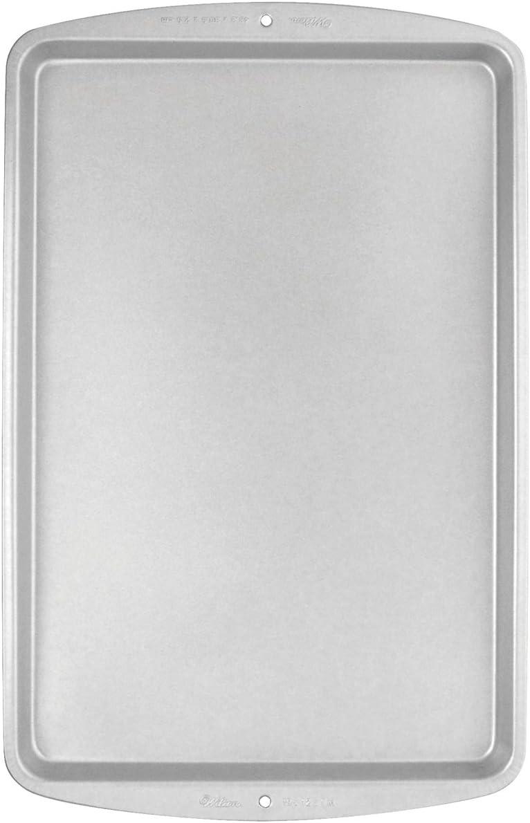 Silver Non-Stick Aluminum Cookie Sheet Pan 13.25" x 9.25"