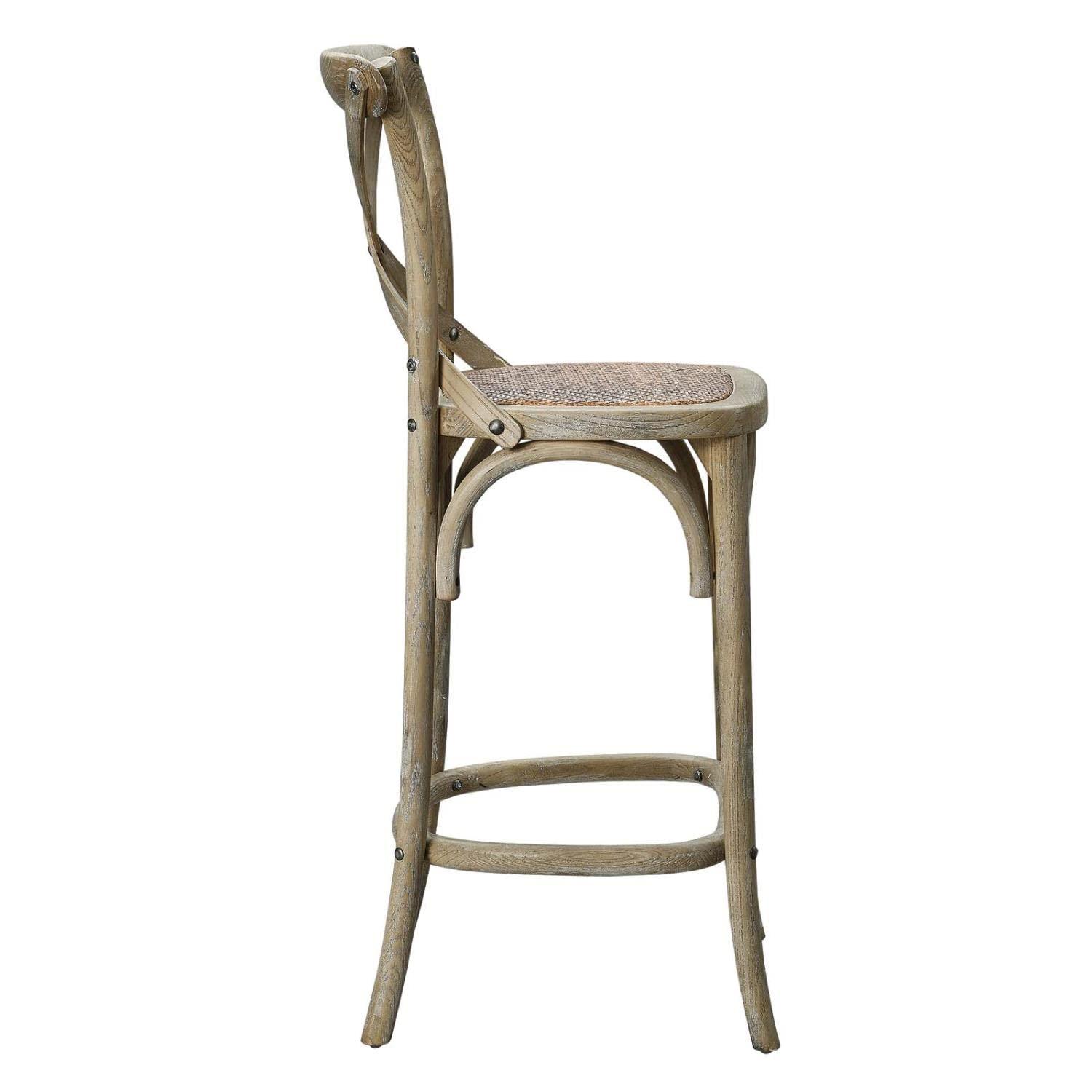 Modway Gear Counter Stool with Gray Finish EEI-5667-GRY