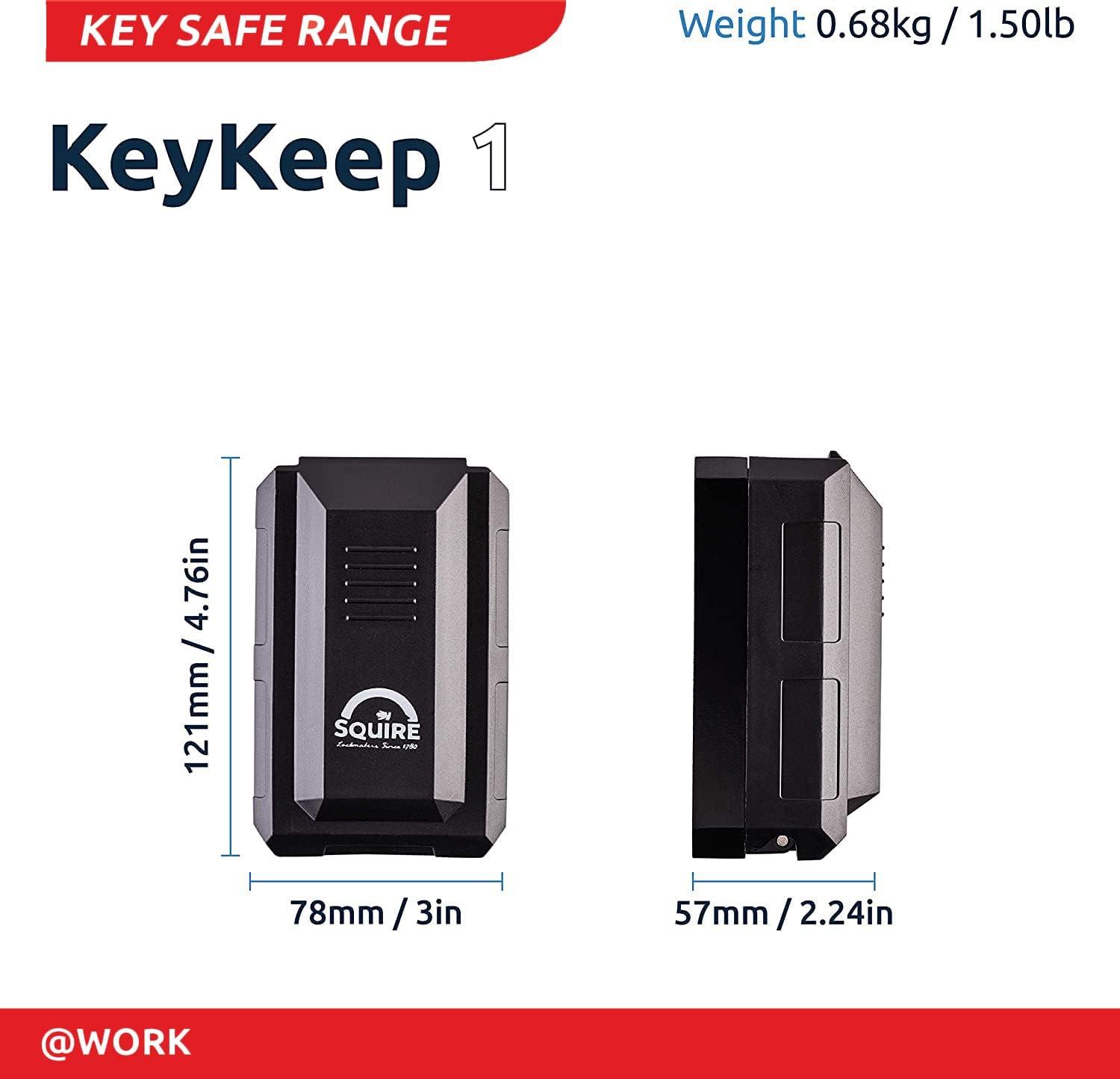 Black Diecast Alloy 4-Wheel Combination Key Safe Box