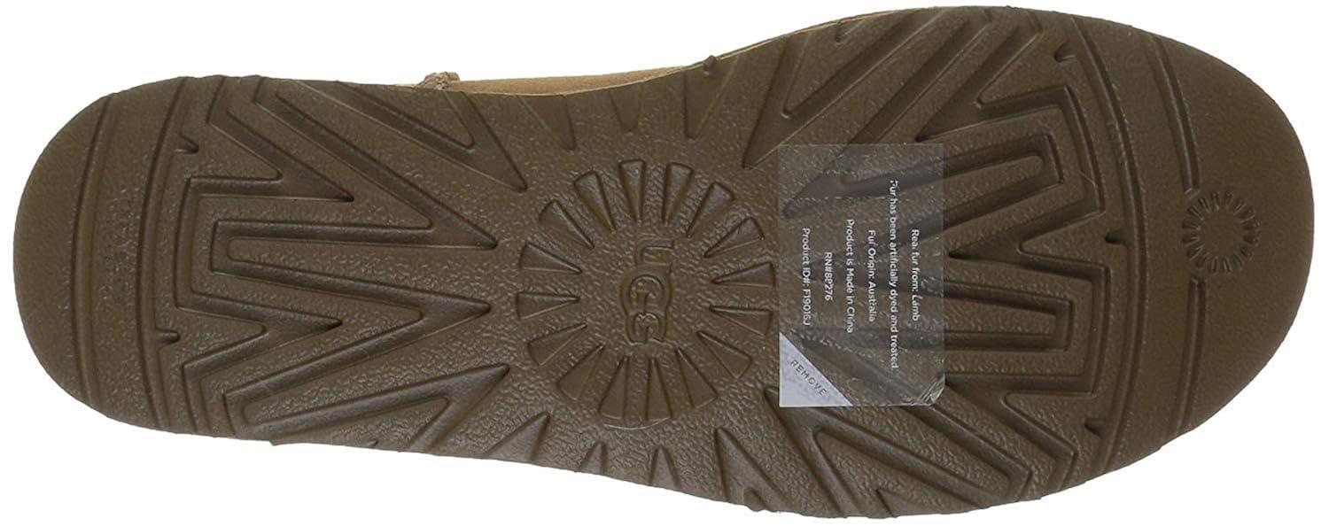 Ugg Women's Classic Mini II Leather Chestnut Ankle-High Suede Boot - 7M