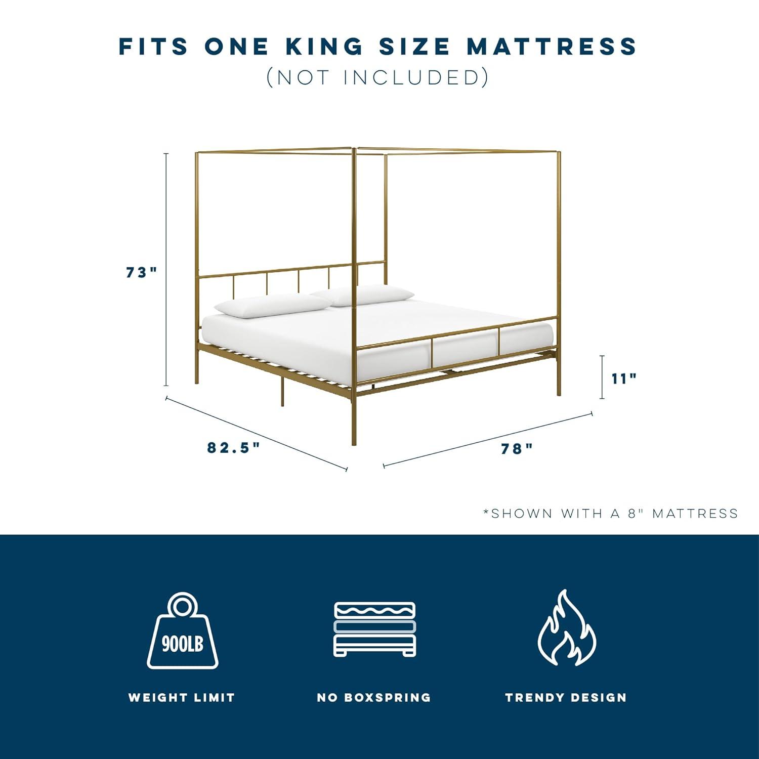 Marion Metal Canopy Bed
