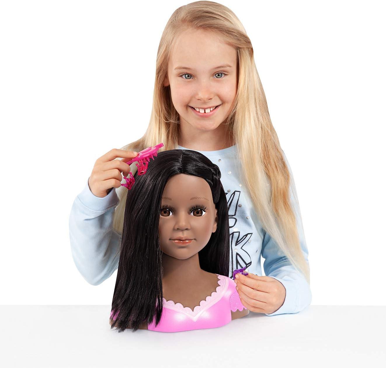 Charlene Super Model Deep Tan American Doll Head with make-up