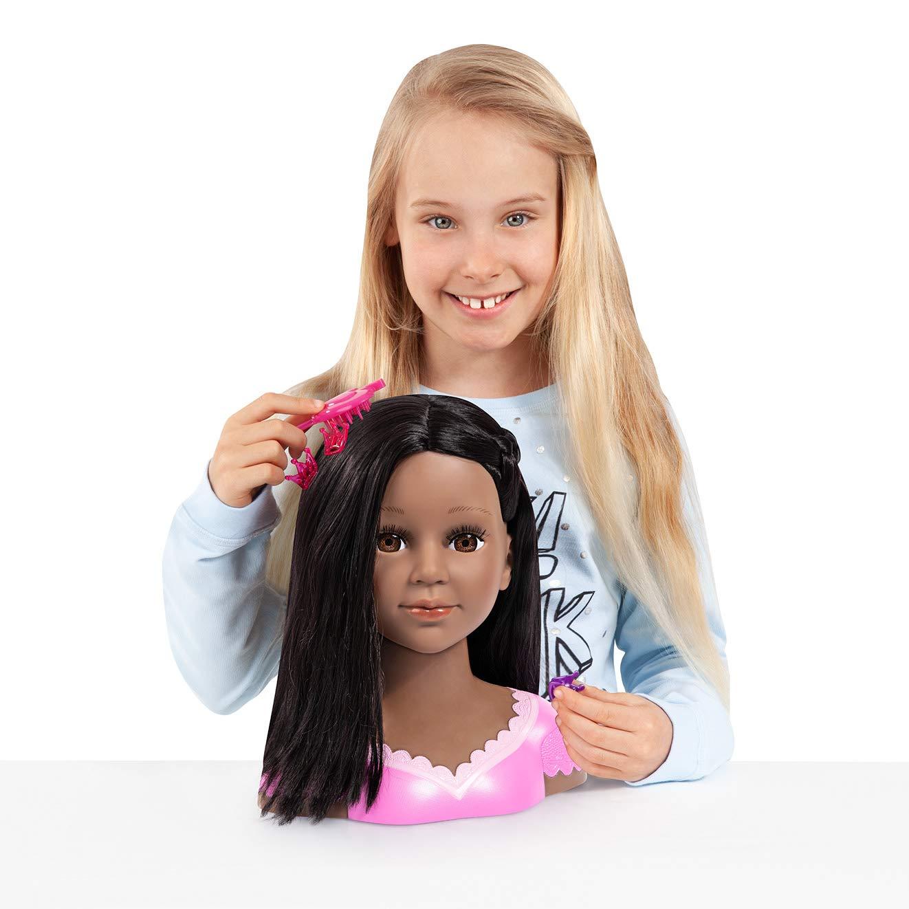 Charlene Super Model Deep Tan American Doll Head with make-up