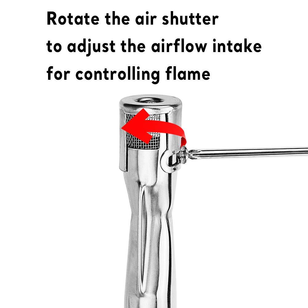 Uniflasy 69785 18 Inch Grill Burner for Weber Spirit I & II 200 Series Spirit E-210 E-220 Spirit S-210, S-220 Gas Grills with Up Front Control Tube Pipe 304 Stainless Steel