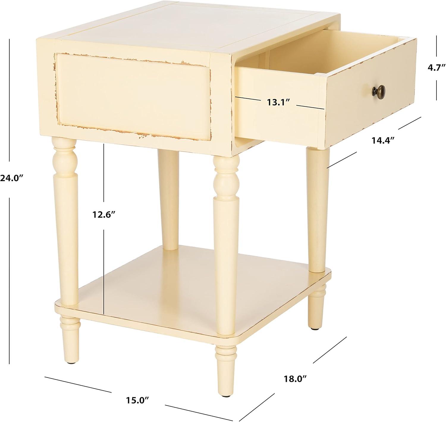 Siobhan Accent Table W/ Storage Drawer - Safavieh