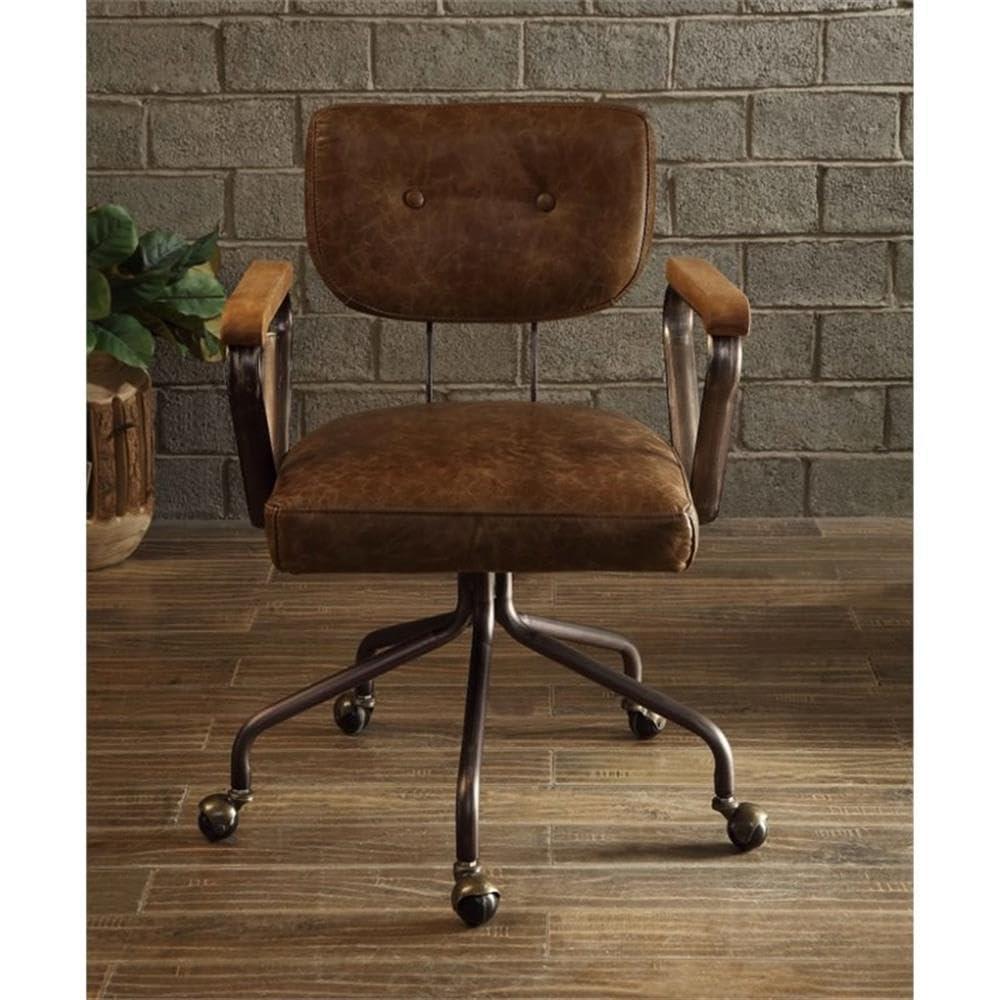 Hallie Genuine Leather Office Chair