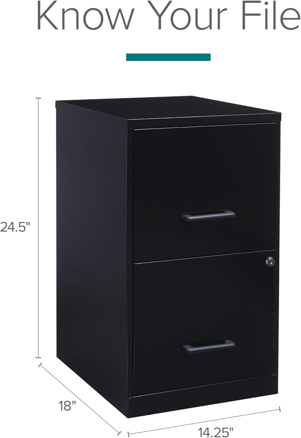 Soho 14.3'' Wide 2 -Drawer Steel File Cabinet