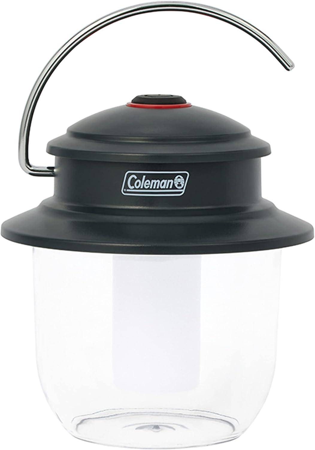 Rechargeable Black Metal-Inspired LED Lantern, 400 Lumens