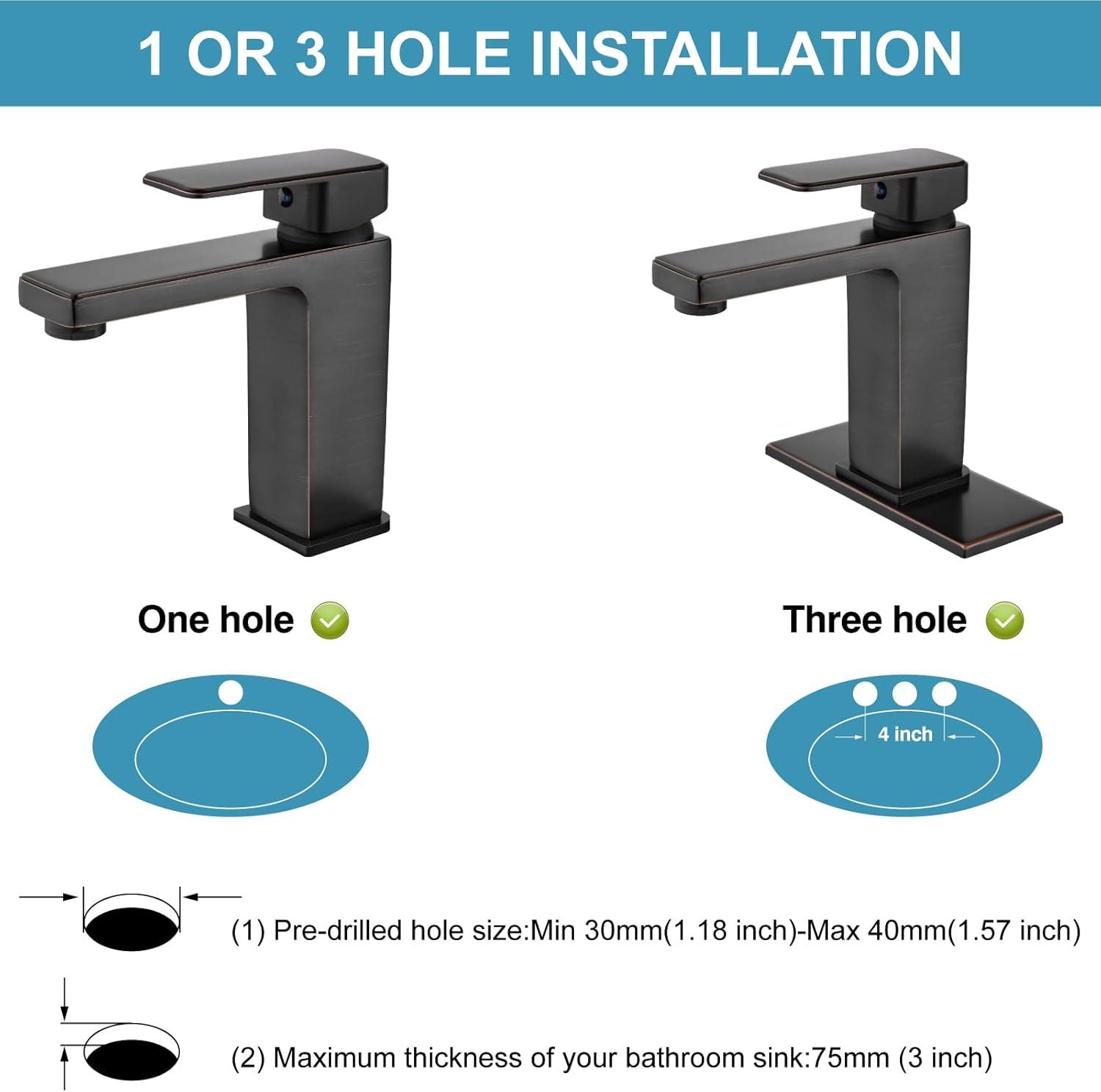 Single-Hole Single-handle Bathroom Faucet