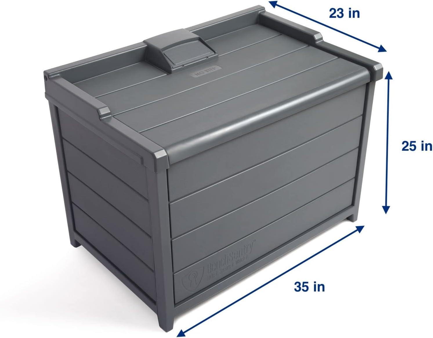 Slate Plastic Weather-Resistant Package Delivery Locker