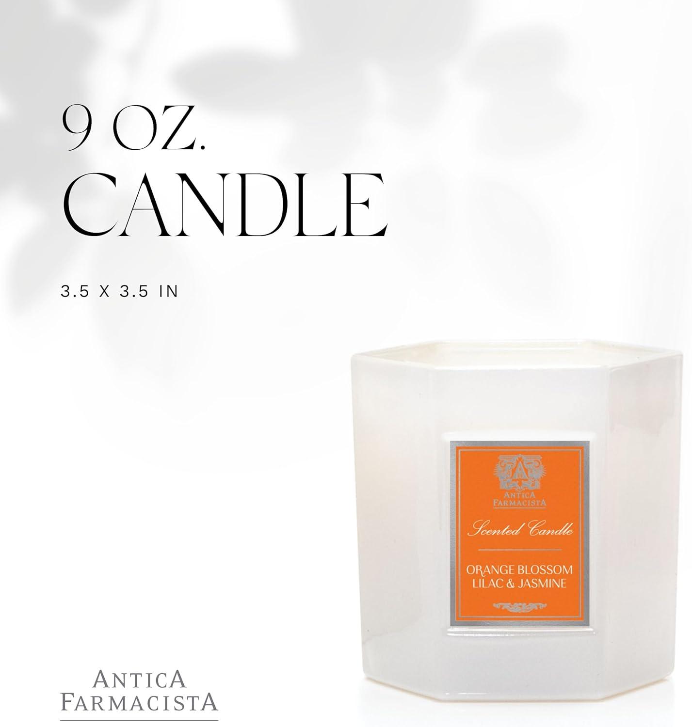 White Hexagonal Soy Scented Candle with Lavender and Citrus