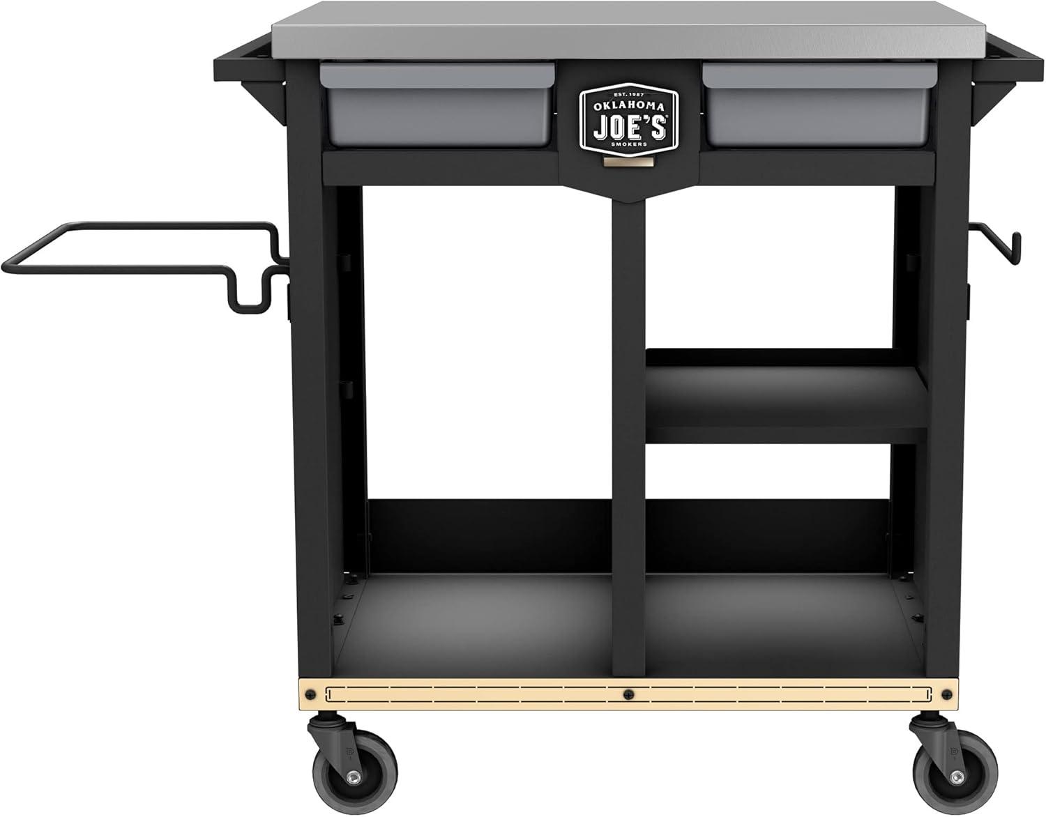 Oklahoma Joe's Prep/Storage Cart Steel 36 in. H X 20 in. W X 30 in. L