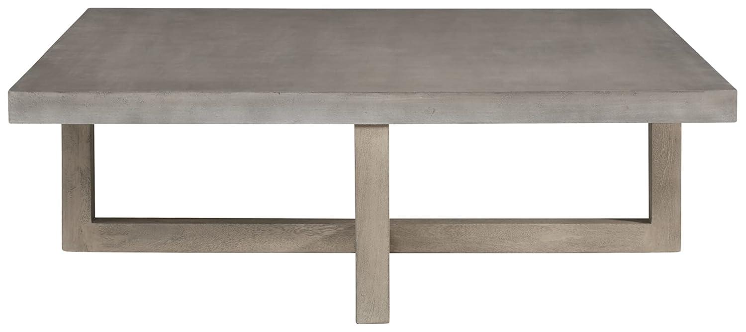 Lockthorne Coffee Table Black/Gray - Signature Design by Ashley: Mango Wood, MDF Top, Contemporary Style