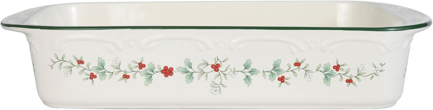 Pfaltzgraff® Winterberry 11X9-inch Stoneware Rectangular Casserole Baker