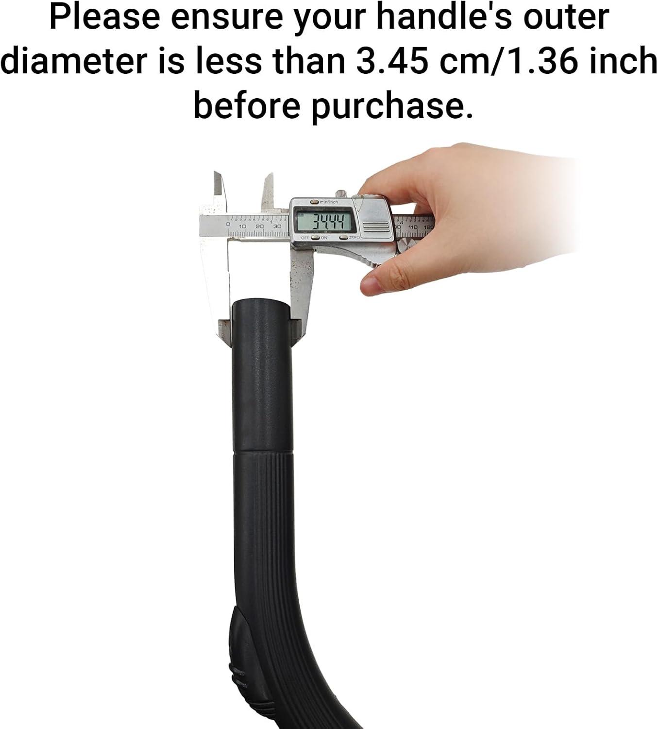 EZ SPARES 25-inch Flexible Vacuum Crevice Attachment Crevice Tool Crevice Brush Tool Kit for All 1-1/4" or 1-3/8"(32mm-35mm) Vacuum Hoses