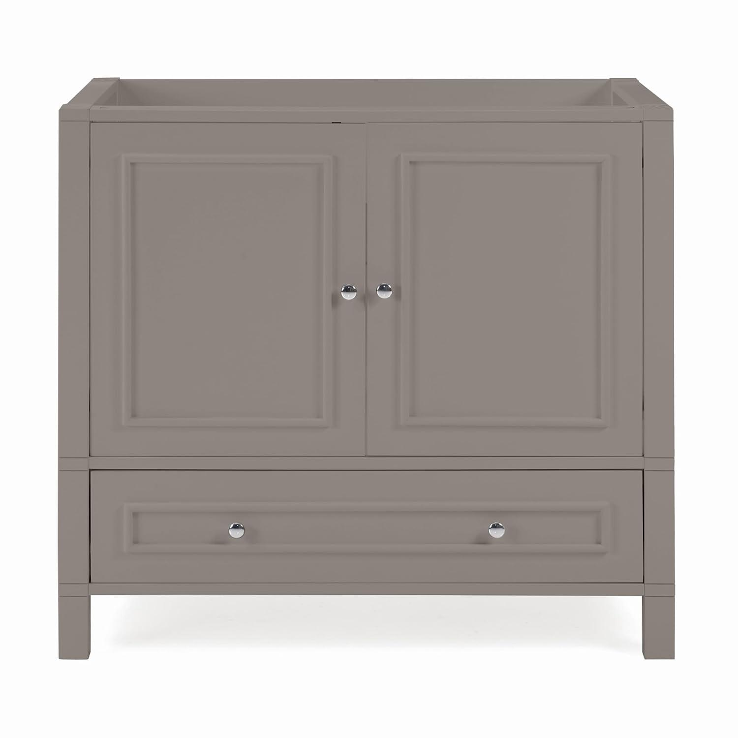 Williamsburg 36"W Transitional Style Vanity Cabinet With Soft Close Doors And Drawers