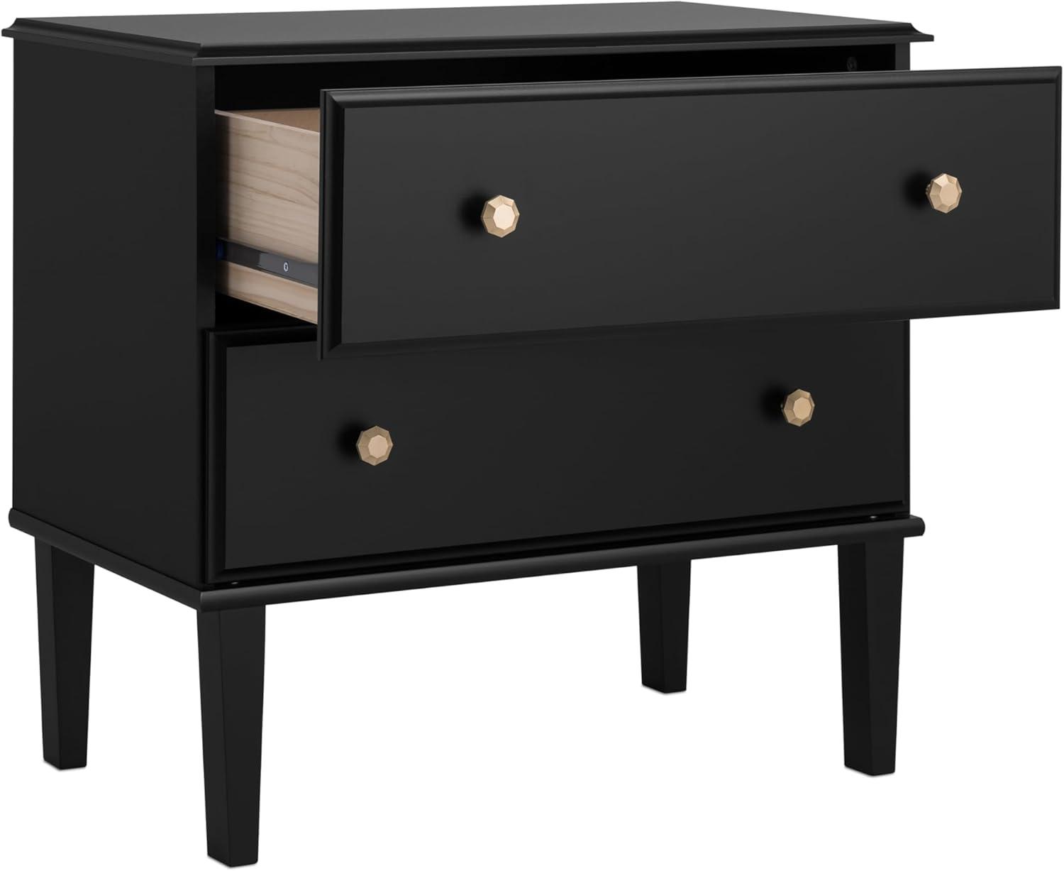 Lux 2 Drawer 16"D x 27.75"W x 25"H Nightstand