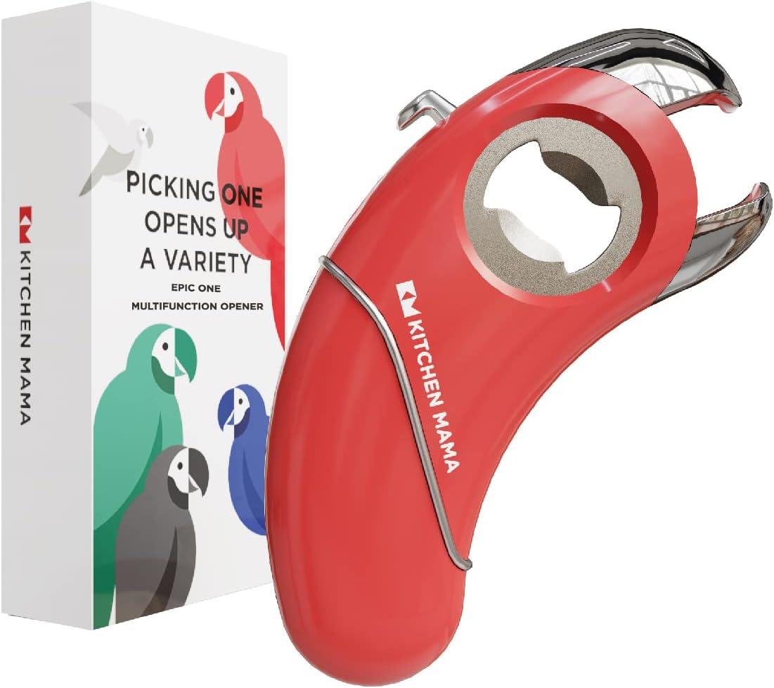 Red Stainless Steel Multifunction Parrot Bottle Opener