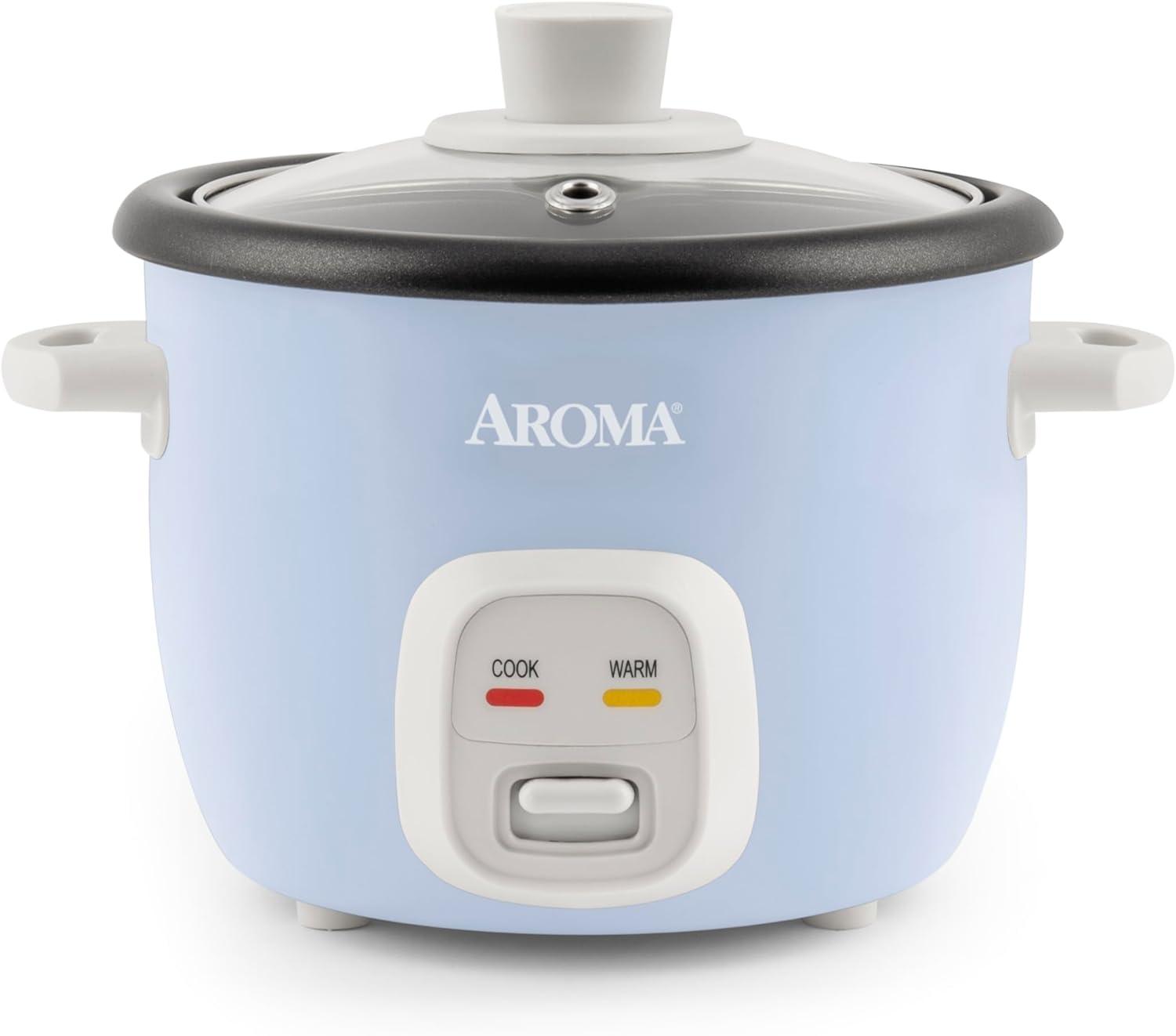 Aroma® 4-Cups (Cooked) / 1Qt. Rice & Grain Cooker, Blue