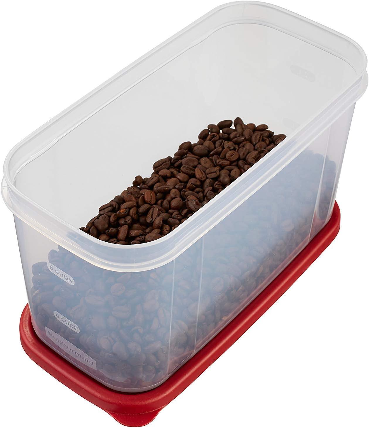 Rubbermaid Modular Canister Food Storage Container with Lid, 10 Cup