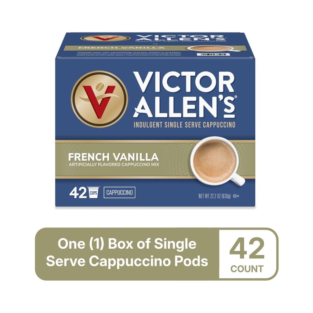 Victor Allen's Coffee French Vanilla Flavored Cappuccino Cups, 42 Ct