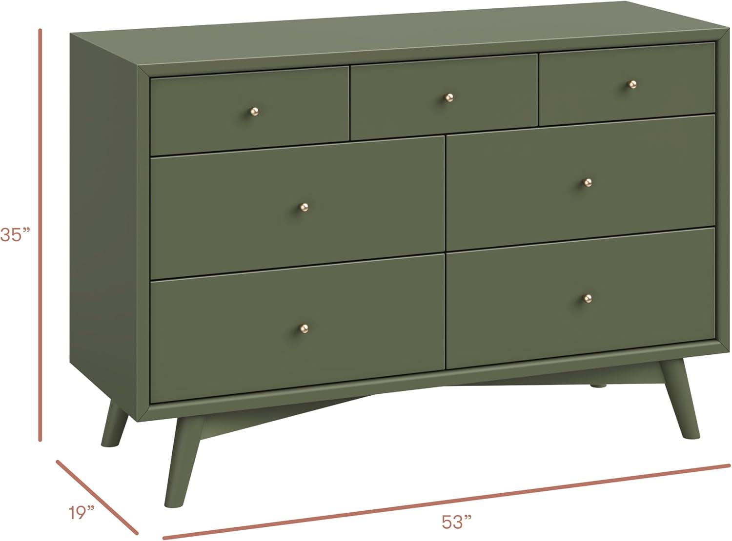 Palma 7 Drawer 53" W Double Dresser