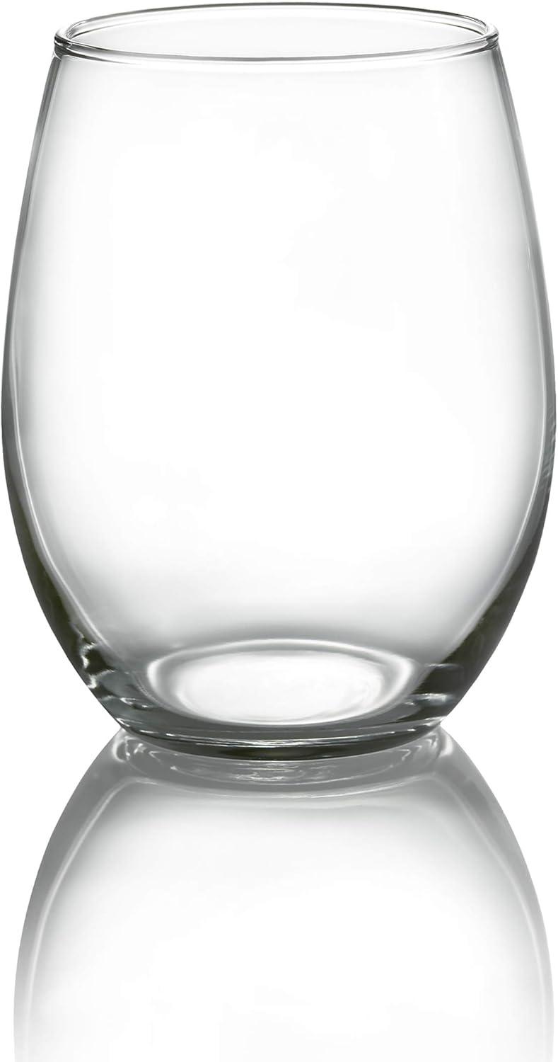 Arc International N7338 Lumincar Cachet Stemless 21 Ounce Wine Glass, Set Of 4, Clear