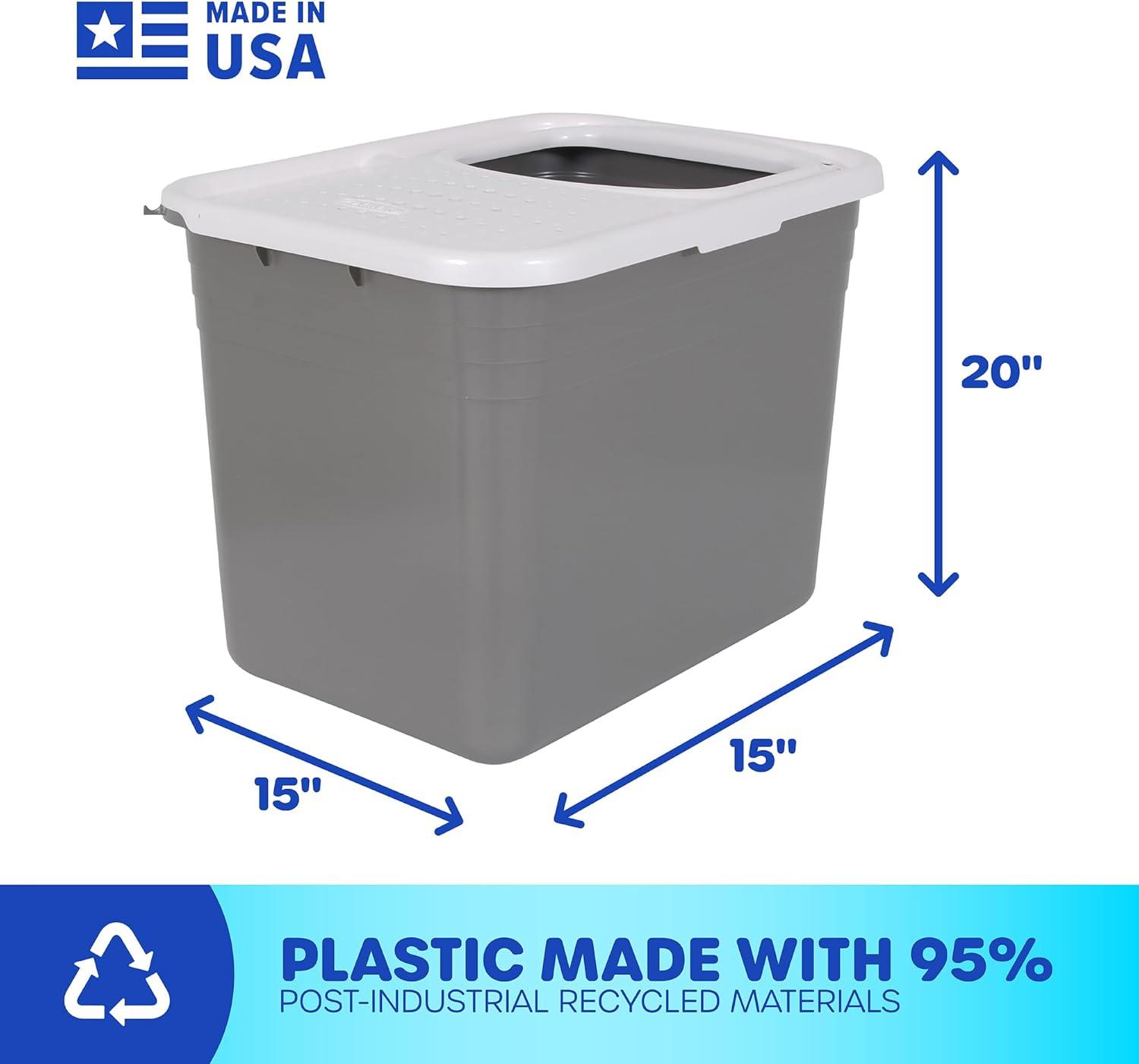 Plastic Enclosed Litter Box
