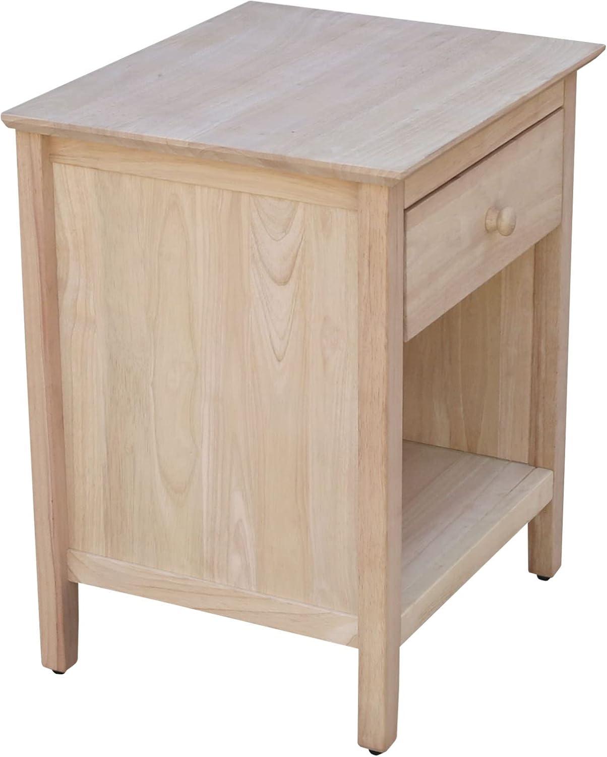 19.5" Nightstand Unfinished - International Concepts