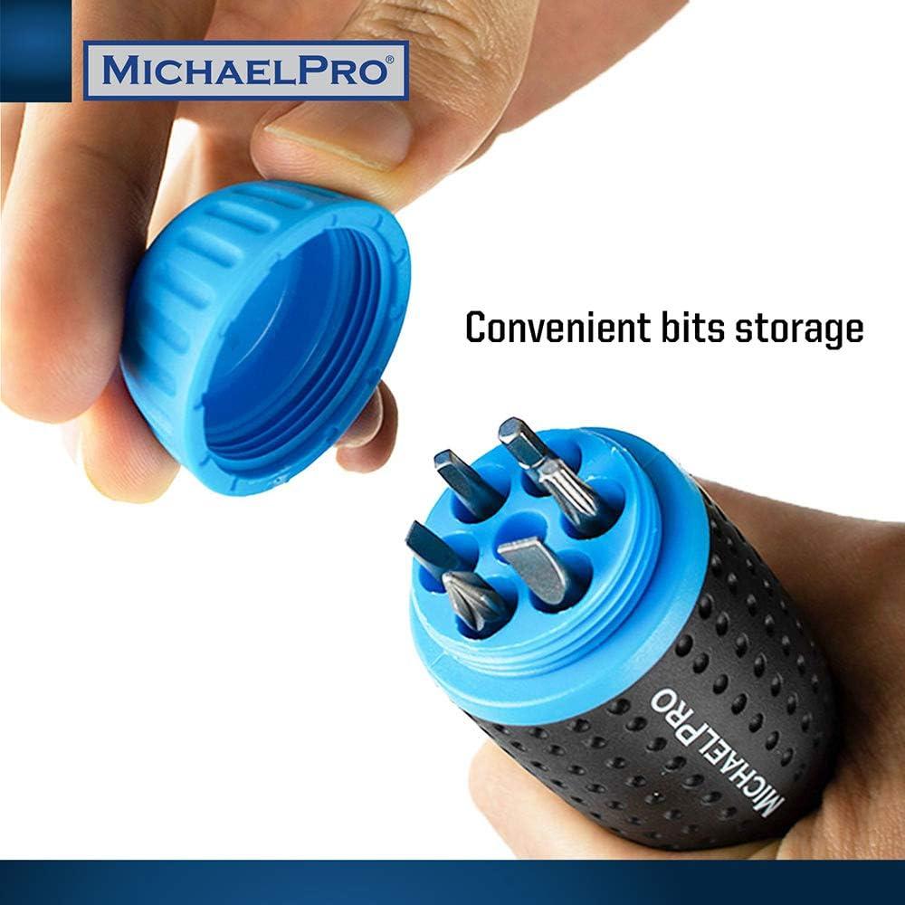 MichaelPro 19-in-1 Interchangeable Multi Bit Ratchet Screwdriver Set