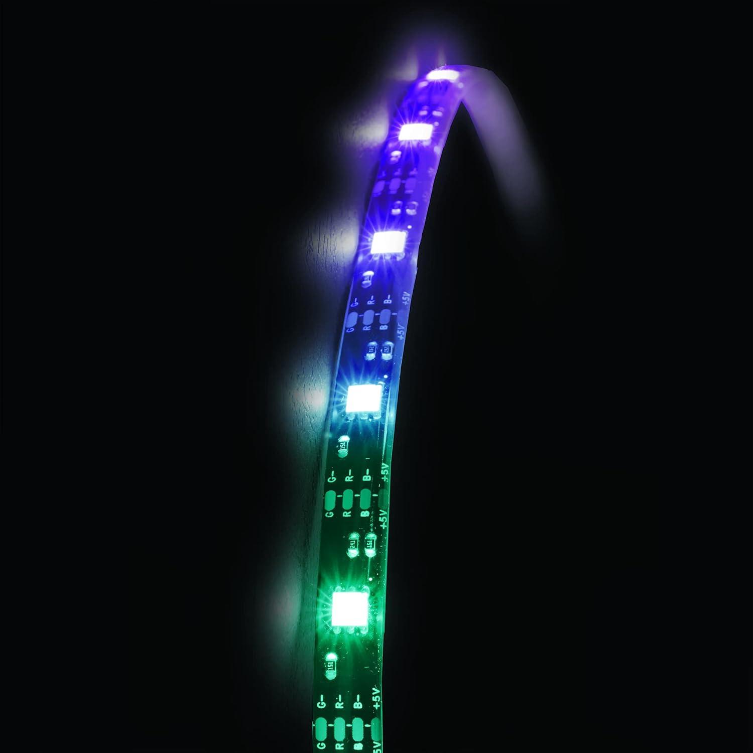 Monster 12ft Multi-Color Sound Reactive LED Light Strip with Remote Control, Indoor