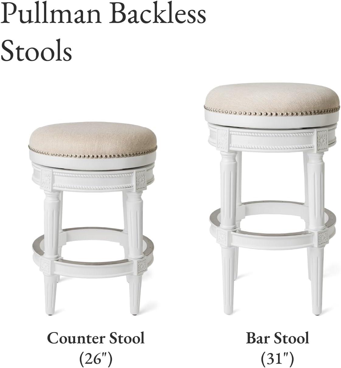 Maven Lane Maven Lane Pullman Backless Stool with Fabric Upholstery
