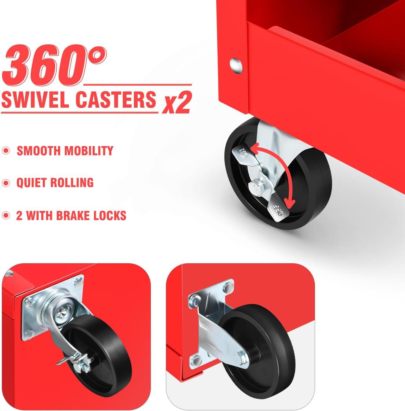 Costway 31'' H x 30'' W Utility Cart with Wheels