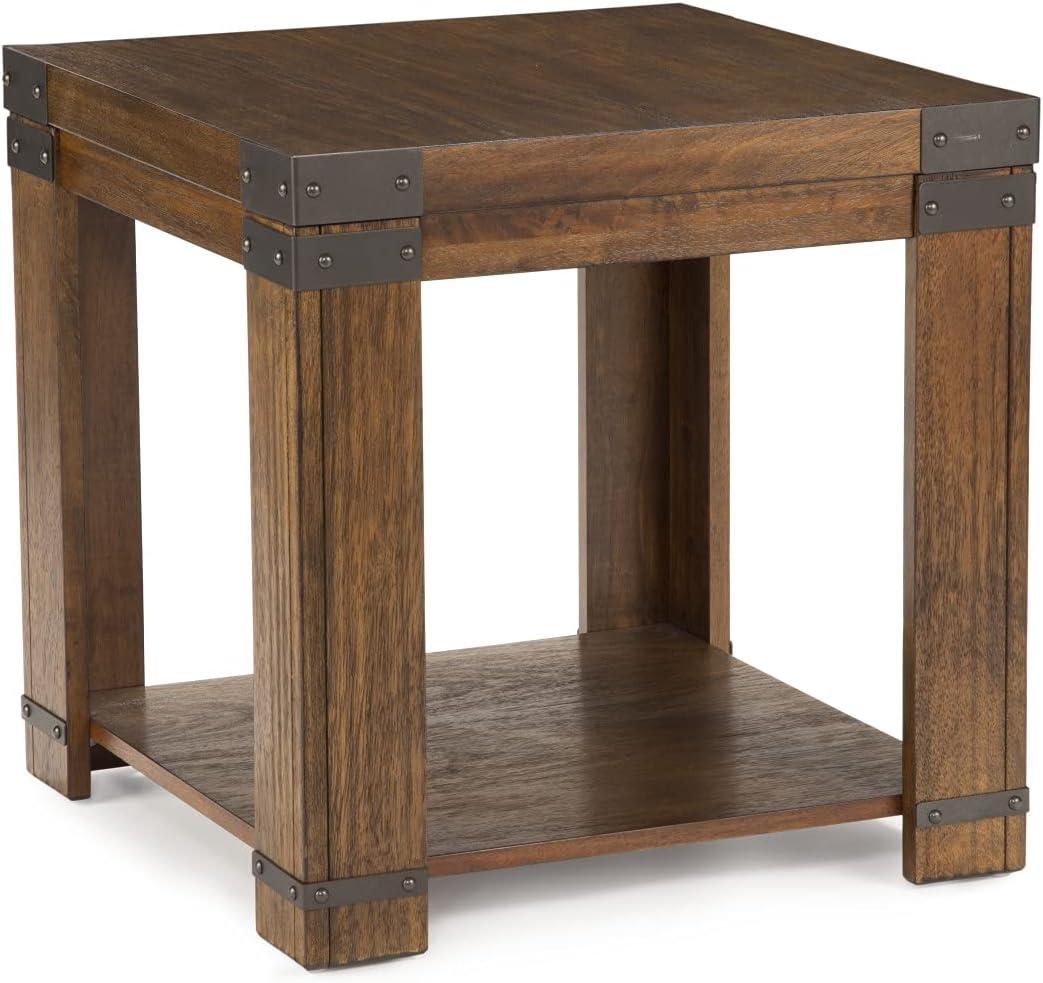 Arusha Square End Table in Medium Cherry