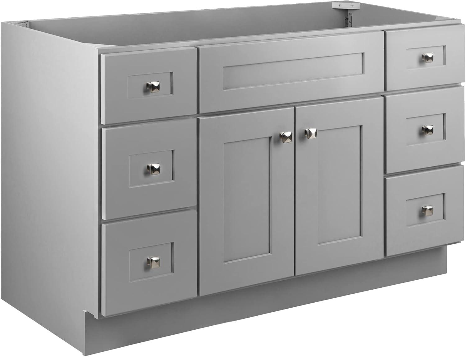 Brookings 48 Inch Bathroom Vanity, Ready to Assemble