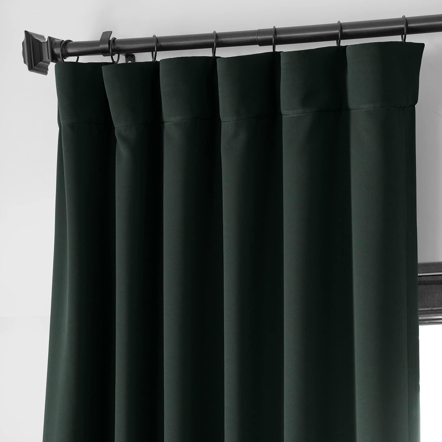 Dark Mallard Polyester Blackout Curtain Panel 50" x 96"