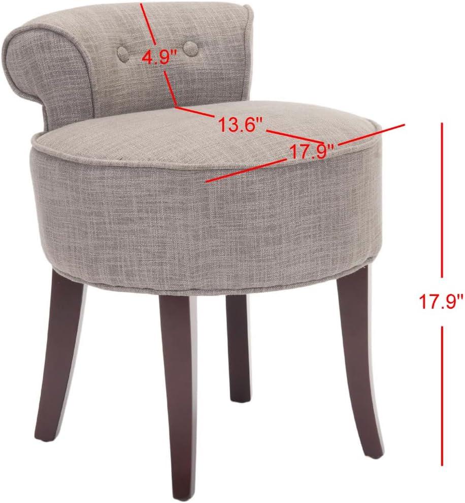 Georgia Vanity Stool - Stone - Safavieh