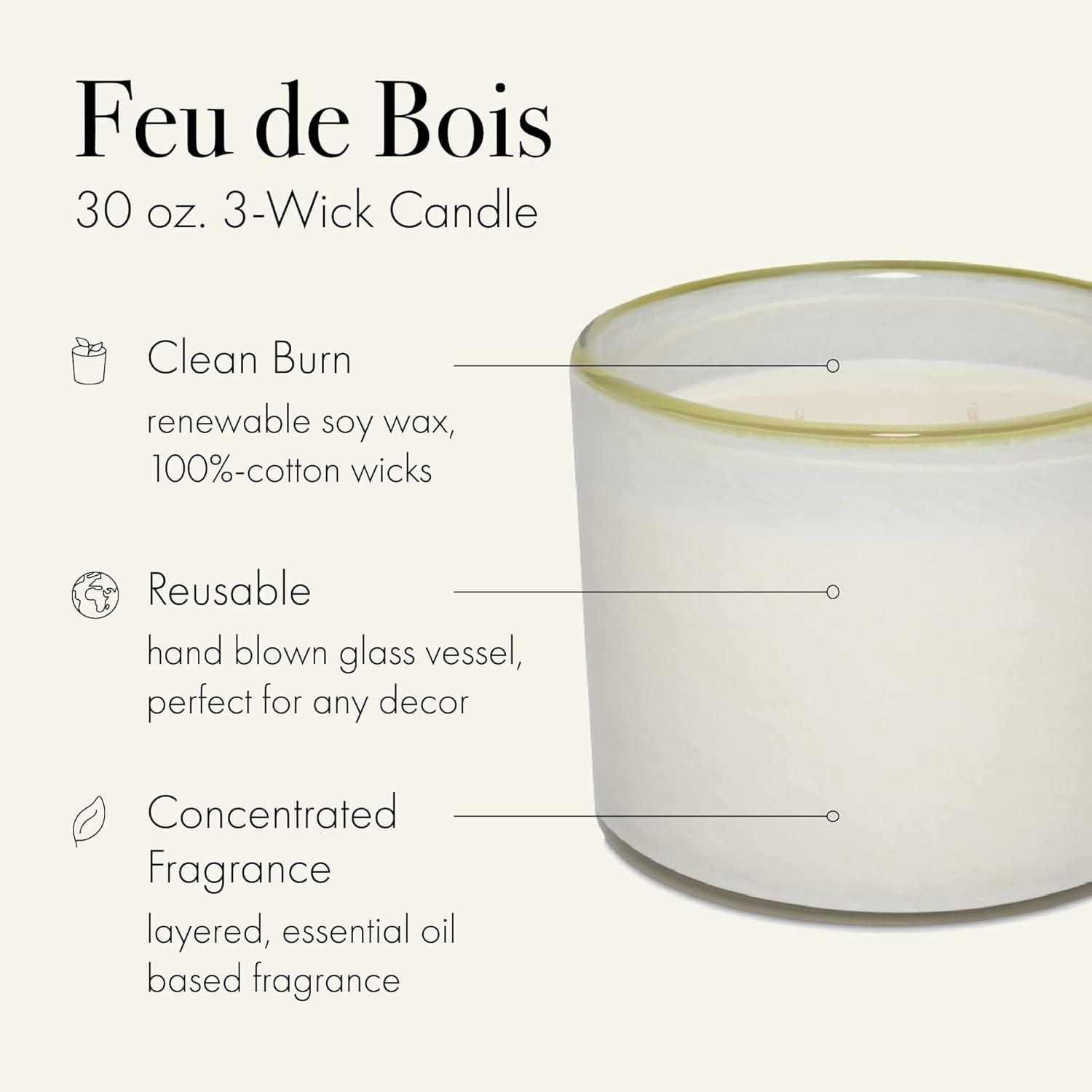 LAFCO New York Feu de Bois 3-Wick Candle | Wayfair