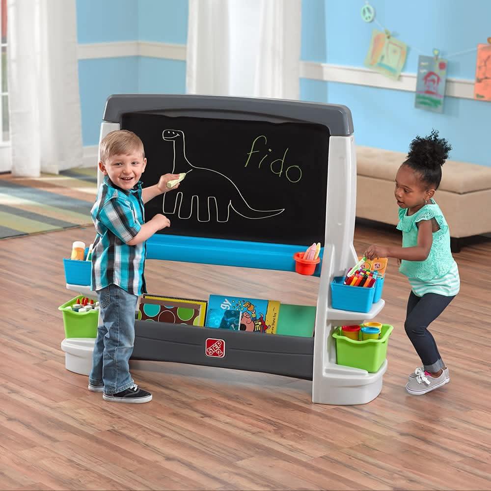 Step2 Jumbo Double-Sided Plastic Toddler Art Easel