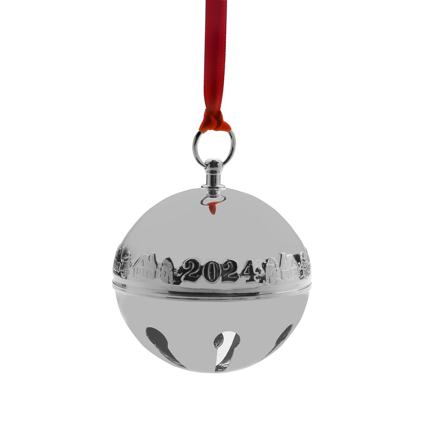 Wallace Annual Silver Plated 2024 Sleigh Bell Ornament 54th. Anniversary Edition
