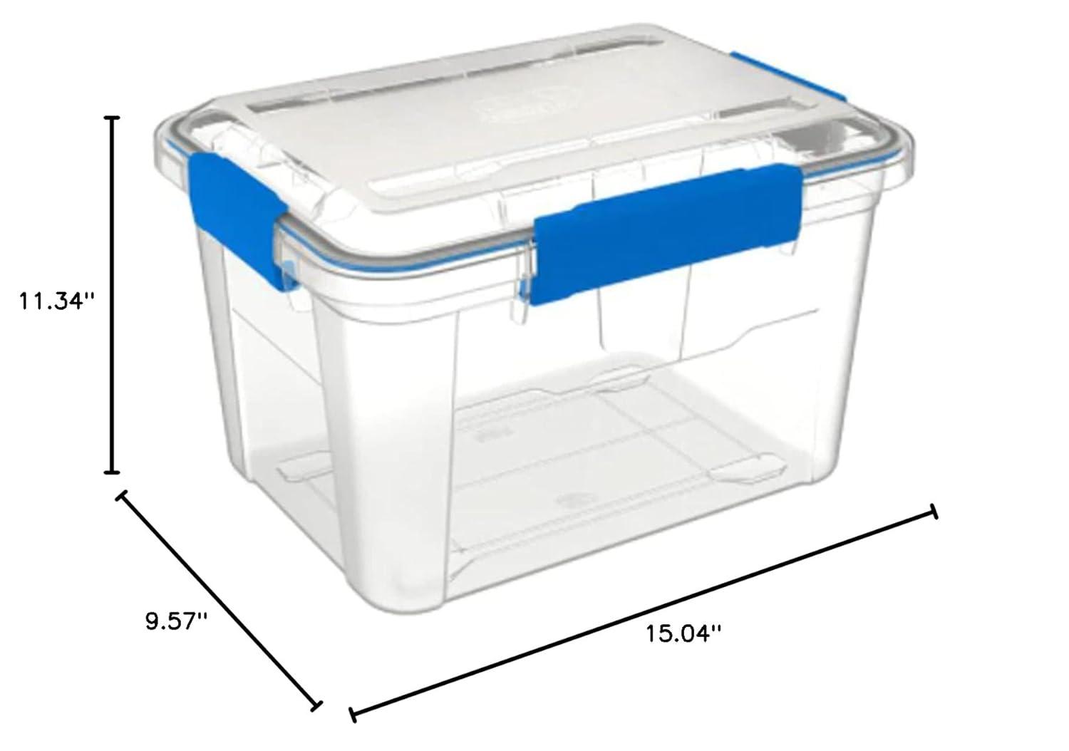 EZY STORAGE WATERPROOF 4.7Gal/19Qt/18L STORAGE BOX IP67